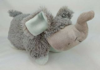 Pillow Pets Pee Wees Nutty Elephant Plush 11 " Blue Gray Animal Soft Toy