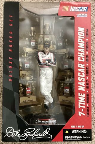 Dale Earnhardt Deluxe Boxed Set 7 Time Nascar Champion 2004 Mcfarlane Toys Nib