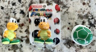 Tomy Nintendo Mario 64 Koopa Troopa & Shell Mini Figs Blister Packs