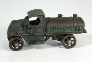 1930s Cast Iron Gasoline Tanker Truck Toy By A.  C.  Williams In Paint