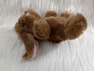 Dan Dee Plush Easter Bunny Rabbit Toy Small Brown Pink Ears Collectors Choice 2