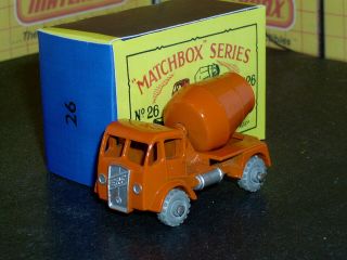 Matchbox Moko Lesney Erf Cement Lorry 26 A2 Mw D - C Slv Trim Sc3 Nm Crafted Box