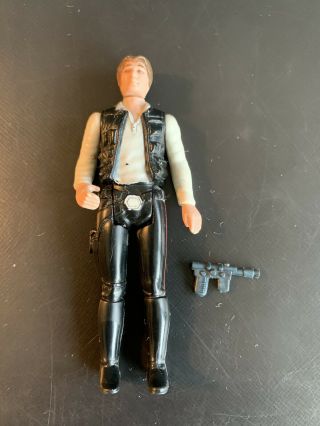 Vintage Star Wars 1977 HAN SOLO SMALL HEAD variant COMPLETE gun COO HK 3