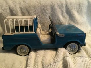 Vintage Ford Bronco Blue Nylint Pet Mobile Pressed Steel Toy Truck