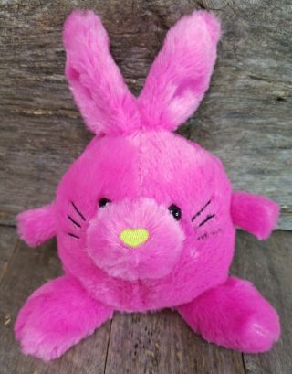 Dan Dee Collectors Choice Pink Bunny Rabbit Round Plump Plush 7 " Stuffed Animal