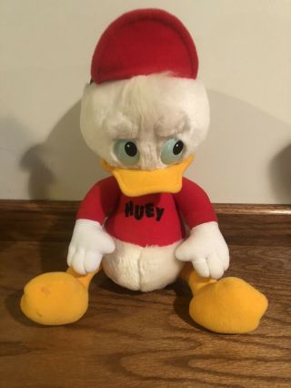 Vintage 12 " Huey Plush Toy From Duck Tales 1986 Hasbro The Walt Disney Company