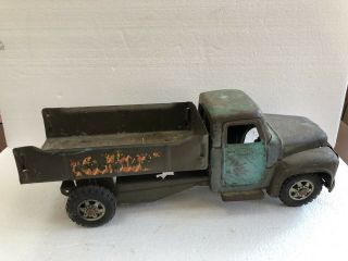 Buddy L Usa Vintage Pressed Steel Truck From 1950’s.  Tires In Shape.