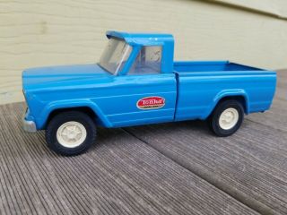 Vintage Metal Pressed Steel Tonka Jeep Pickup Truck Toy Mound Mn Usa Blue