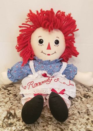 Raggedy Ann Classic Doll By Aurora 17 " Plush Stuffed Toy