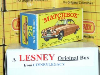 Matchbox Lesney 28c Jaguar Mark Ten Type E3 EMPTY BOX ONLY 2