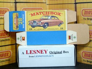 Matchbox Lesney 28c Jaguar Mark Ten Type E3 EMPTY BOX ONLY 3