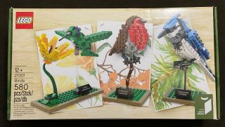 Lego Ideas Birds 21301 Blue Jay Hummingbird Robin Retired Cuusoo &
