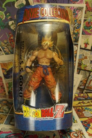 2001 Dragon Ball Z Battle Damage S.  S.  Goku Movie Collector 10 Inch Action Figure