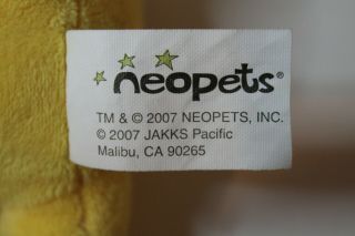 Neopets Series 1 Plush Yellow Kacheek 2007 Jakks Pacific 3
