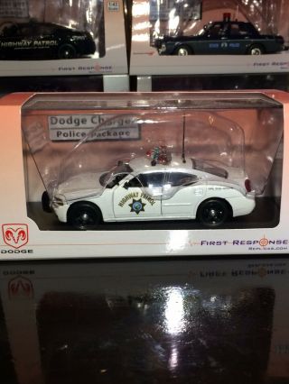 1/43 First Response California Highway Patrol Chp Dodge Charger White Diecast