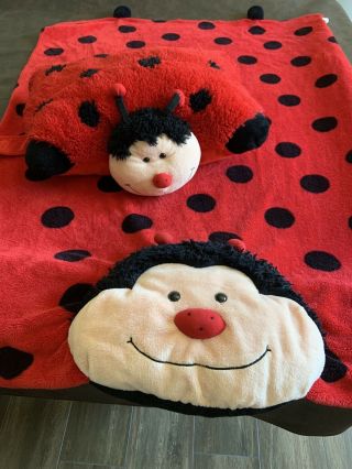 My Pillow Pets Red Lady Bug Soft Cuddly 18 " Size Plush Stuffed Travel