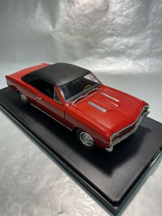 Ertl 1967 Chevrolet Chevelle Ss Sport 396 Diecast Car Red W/ Black 1:18
