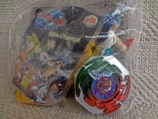 2002 Kai Hiwatari Burger King Anime Action Figure Beyblade Bey Blade Spin Champs 3