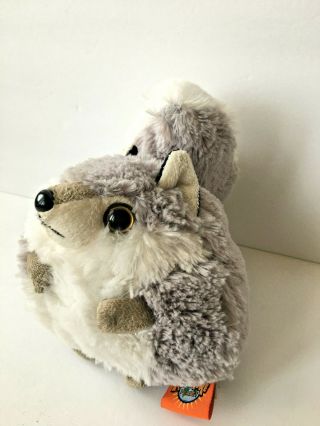 Adventure Planet Raccoon Bean Bag Bottom Plush Stuffed Animal Toy Gray 7 3