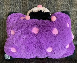 Pillow Pets 18” Large Stuffed Animal Dreamy Ladybug Purple & Pink Soft Pillow 2