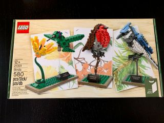 Lego 21301 Ideas Birds Set Blue Jay,  Robin & Hummingbird - 2015 Retired Set