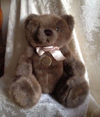 Dakin 1986 Limited Edition " Baron Bear " (14 Inch,  Brown,  Jointed Teddy Bear)