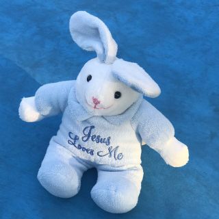 Dan Dee Jesus Loves Me Bunny Rabbit Stuffed Animal Plush Toy Easter No Singing 3