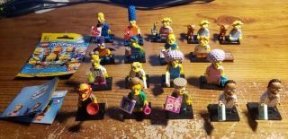 Lego The Simpsons 71009 Complete Set Of All 16 Minifigures Series 2 W/