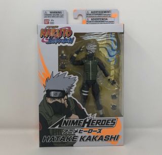 Bandai Anime Heroes Shonen Jump Naruto Shippuden Hatake Kakashi Action Figure