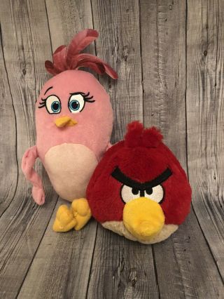 Plush Angry Birds Movie Stella Pink Girl Bird Red Bird Tagged Not For Resale 3