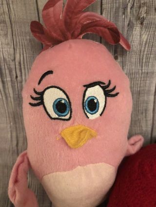 Plush ANGRY BIRDS Movie Stella Pink Girl BIRD Red Bird tagged Not for Resale 3 2