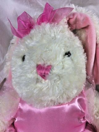 Ballerina Bunny Dan Dee Cream w/ Pink Tutu Plush 17 