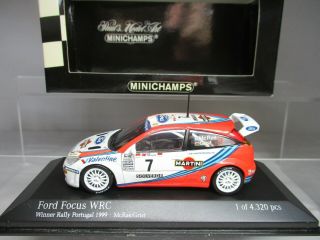 Minichamps 1/43 Ford Focus Wrc 7 Portugal Rally Winner 1999 Limited 430998807