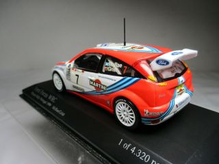 Minichamps 1/43 Ford Focus WRC 7 Portugal Rally Winner 1999 Limited 430998807 3