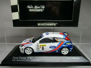 Minichamps 1/43 Ford Focus Wrc 6 Monte Carlo 2000 Limited 430008906