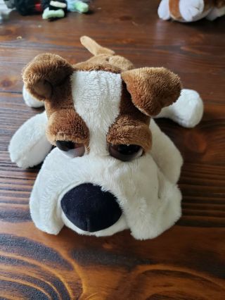 Brimble Russ Berrie And Co Stuffed Animal Dog Brown And White Plush