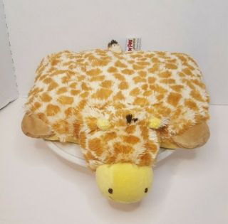 Jolly Giraffe Peewee Pillow Pets Stuffed Animal Plush 12 " Very Soft Euc