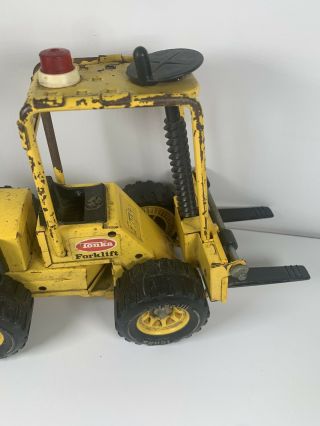 Vintage Tonka 70’s Fork Lift mod 52900 Pressed Metal Construction Toy 3
