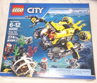Lego City Set 60092 Deep Sea Submarine Nisb Box