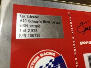 NASCAR Diecast Action 1/24 scale 49 Ken Schrader SCHWAN ' S 2004 Dodge Intrepid 3