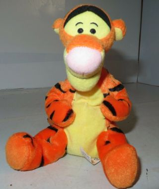 Disney Tigger Plush Stuffed Animal Winnie The Pooh Bean Bag Friend Mattel 6 1/2 "