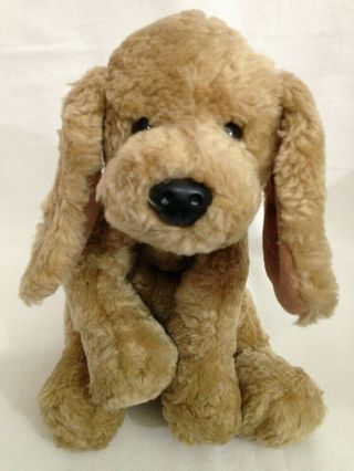 Adorable Gund Puddles 10 " Golden Retriever Puppy Dog Red Collar Soft Plush 5316