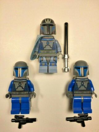 Complete Lego Star Wars Minifigure Pre Vizsla.  9525.  W/2 Mando Death Watch Figs