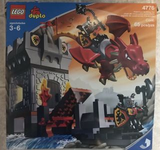 Lego Duplo Castle Set 4776 Dragon Tower Complete Box And Instructions
