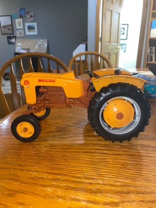 Minneapolis Moline Model 4 Toy Tractor Orange/brown Out Of Box Diecast