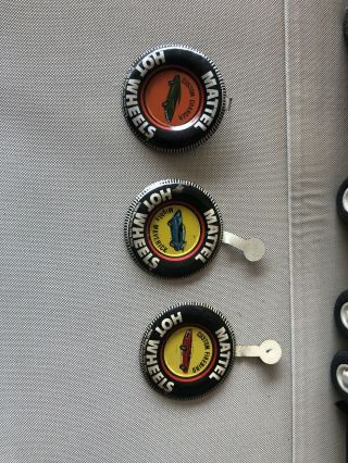 Hot Wheels Redline Dodge Charger Pin Badge Metal Button 1968 Maverick Firebird 3