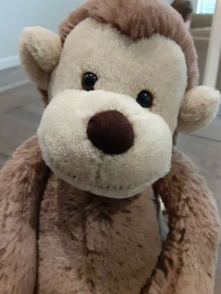 JELLYCAT Bashful Monkey Brown Tan Soft Plush 12” Medium Stuffed Animal 2