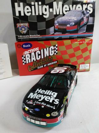 Action 1:24 Dick Trickle Heilig - Meyers 1998 Ford Taurus Bank 1 Of 1,  500