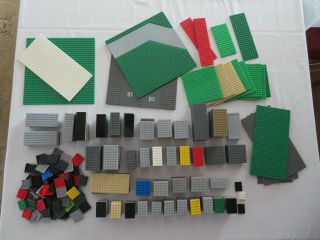 Lego - 500 Plus Assorted Plates 4x - 6x - 8x - 10x - 12x - 16x Up To 32x32