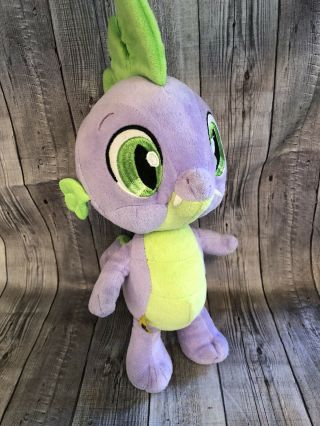 My Little Pony - Build A Bear " Spike " The Baby Dragon 12 " Purple Green Plush 1